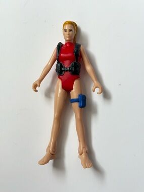 Chap Mei Ocean Quest Female Diver Action Figure Swimmer Red Swimsuit